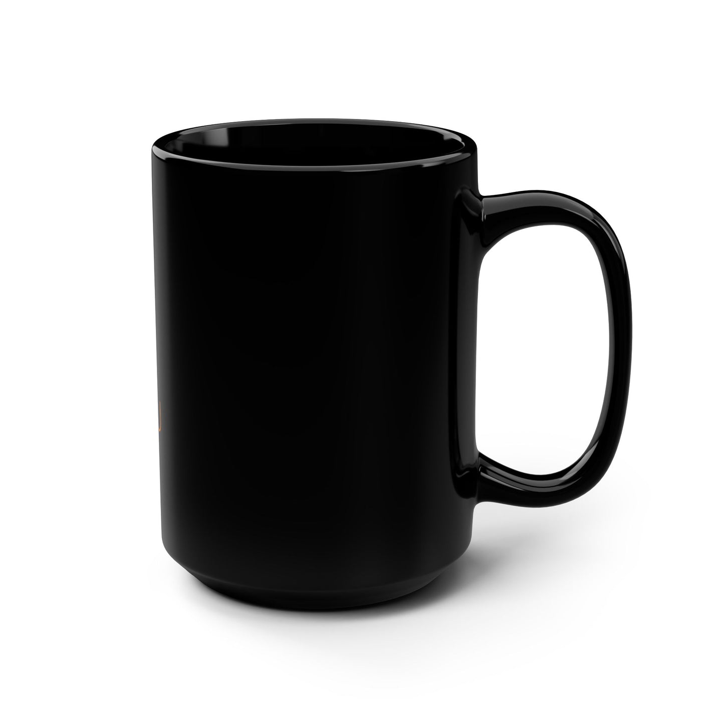 Black Coffee Mug - 15oz Ceramic