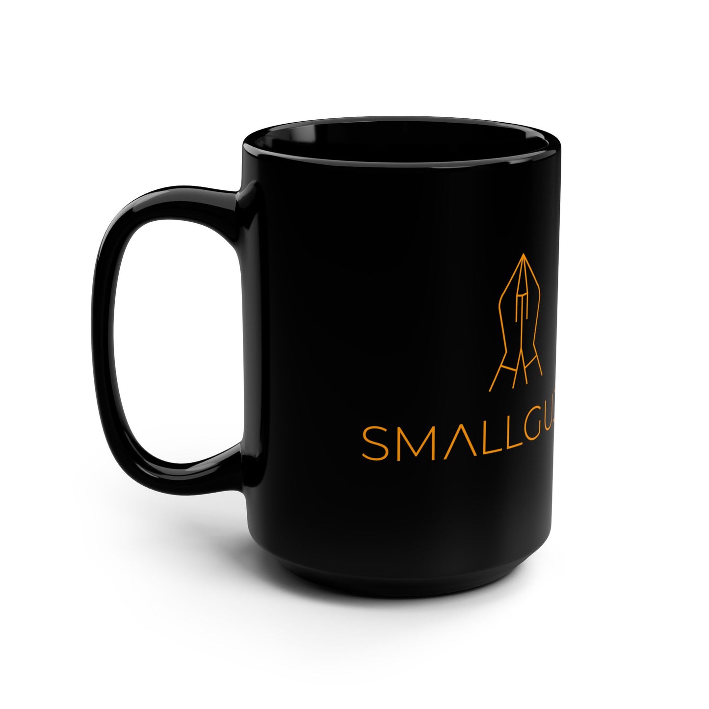 Black Coffee Mug - 15oz Ceramic